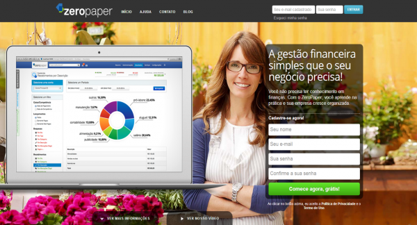 ZeroPaper promete controle financeiro simples ao seu negócio.