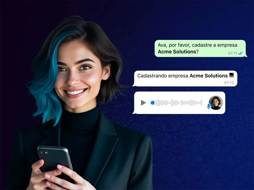 Ava, agente de IA do Agendor Intelligence, sugerindo a próxima ação para o vendedor