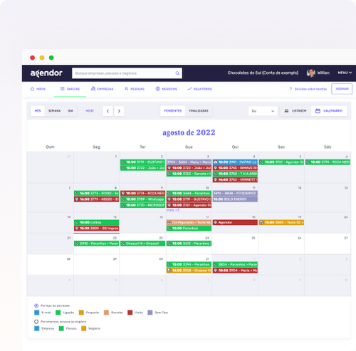 Recursos de atendimento e captação de clientes no Agendor
