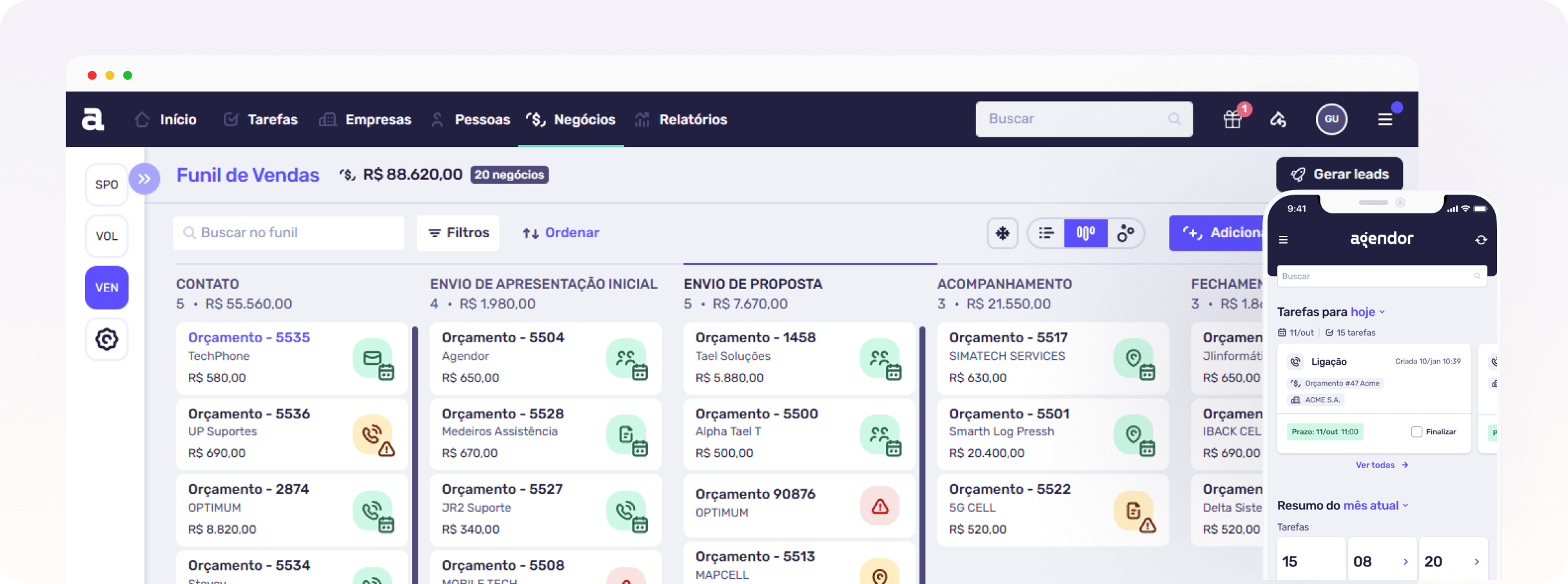 Plataforma Agendor
